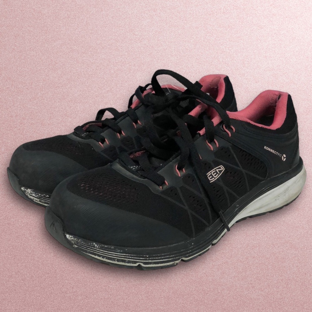 Keen Utility Vista Energy Composite‎ Toe Sneakers, Black, Women's 8